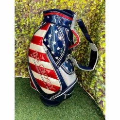 Limited Edition USA Flag “The Crosby” 6 Way Staff Cart Golf Bag,With R/C, NEW!!!