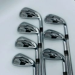 Callaway Apex 19 Iron Set #5-AW Steel Elevate 95 Stiff Flex RH Mint 2*Up